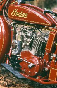 Two Big Indian Chief Motorcycles Image